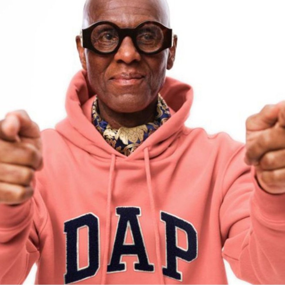 GAP Dapper Dan collab Pink Sweater Classic Pullover Style